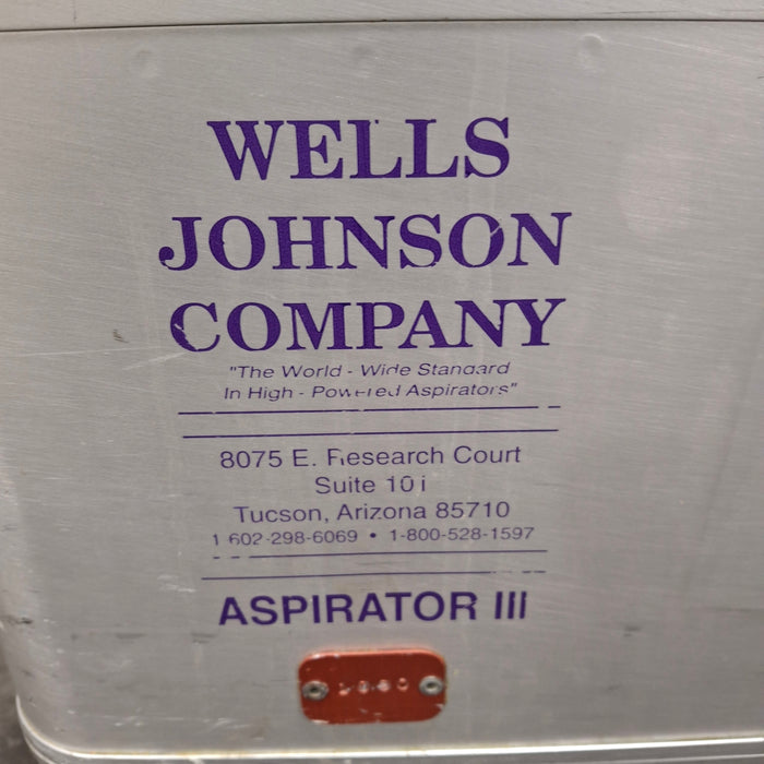 Wells Johnson Aspirator III Suction Pump