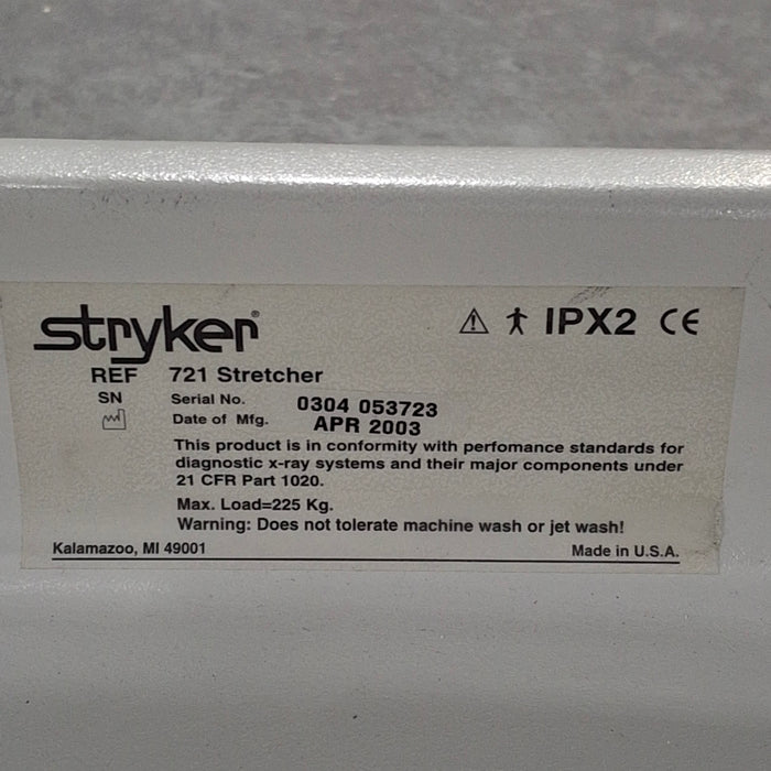Stryker 721 Transport Stretcher