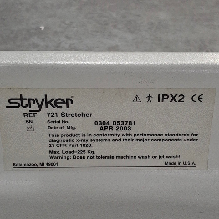 Stryker 721 Transport Stretcher