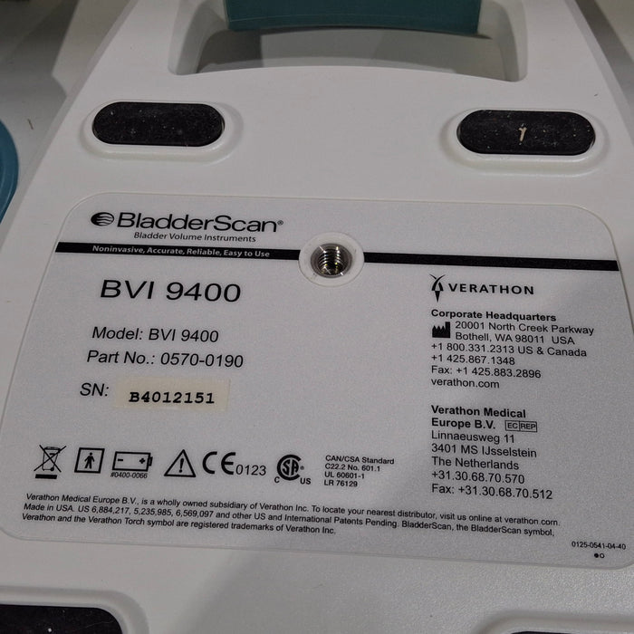 Verathon Medical, Inc BVI 9400 Bladderscan