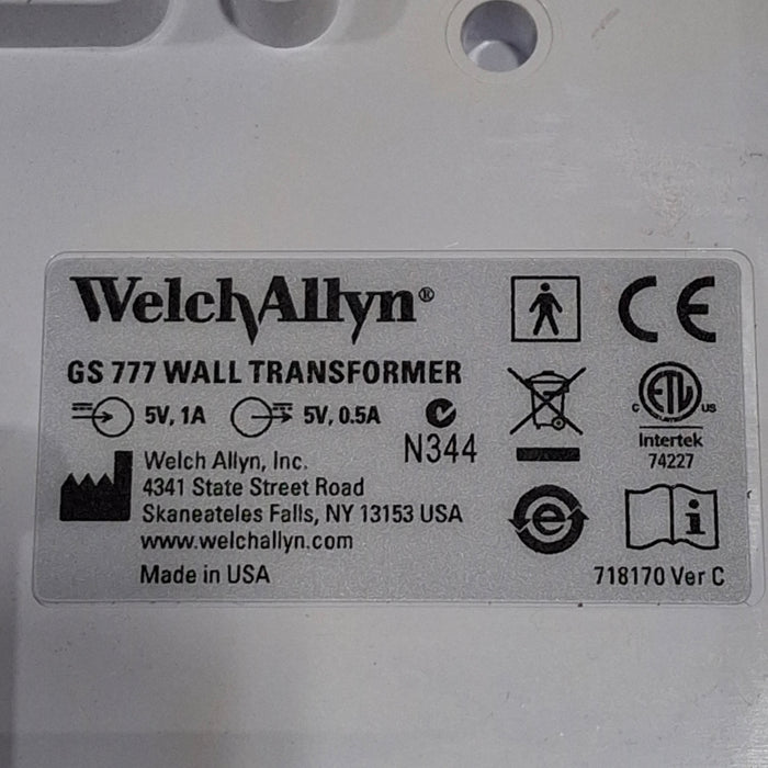 Welch Allyn 777 Otoscope Ophthalmoscope Transformer