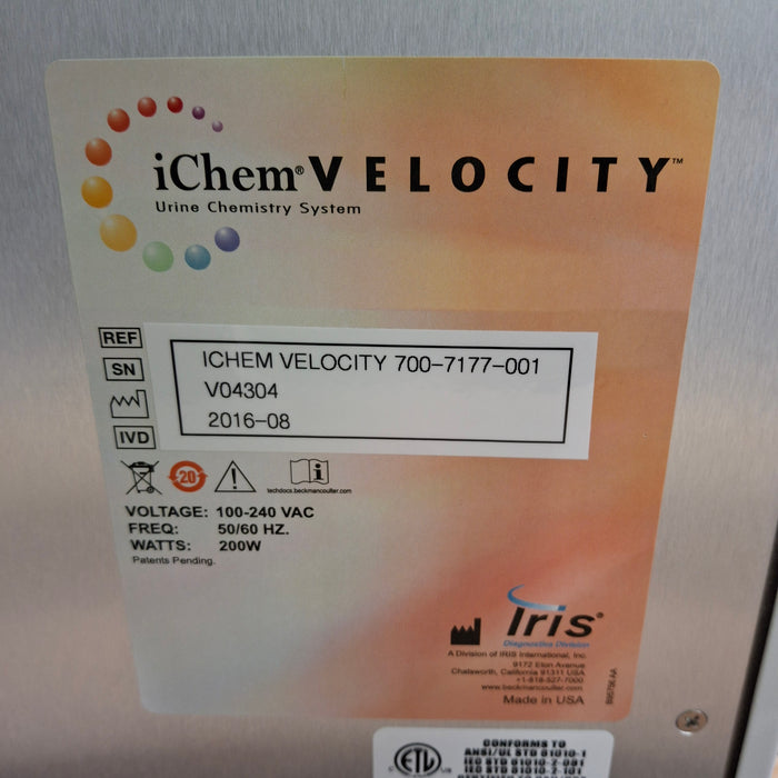 IRIS Medical iChem Velocity 700-7177-001 Urine Chemistry System