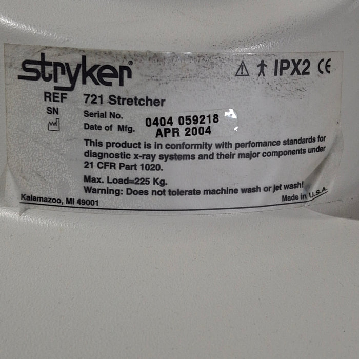 Stryker 721 Transport Stretcher