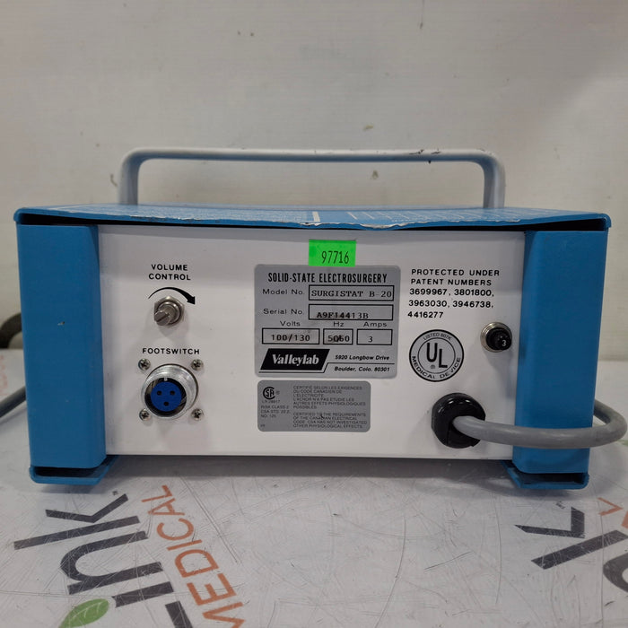 Valleylab Surgistat B-20 Electrosurgical Unit