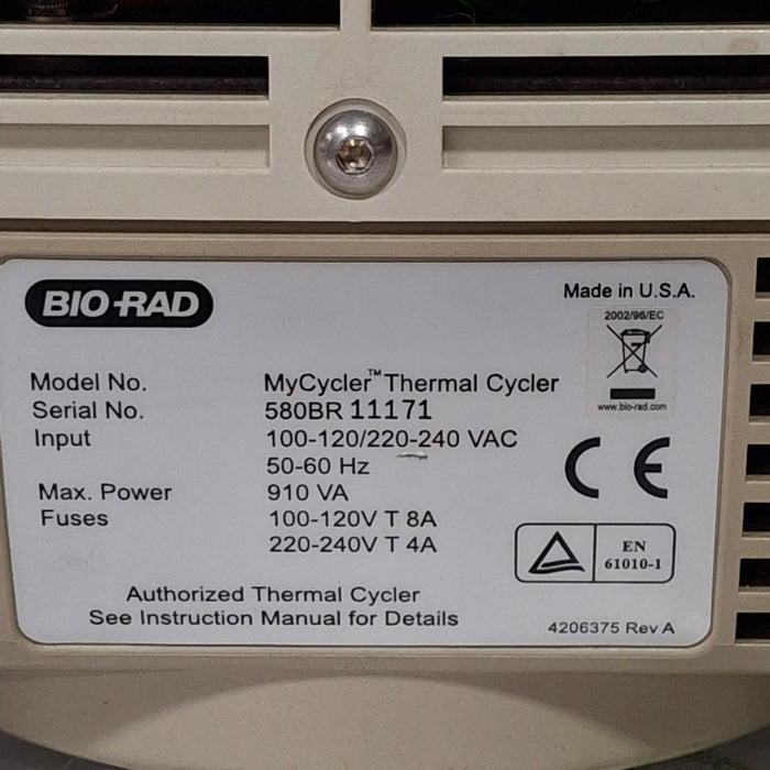 Bio-Rad MyCycler Thermal Cycler