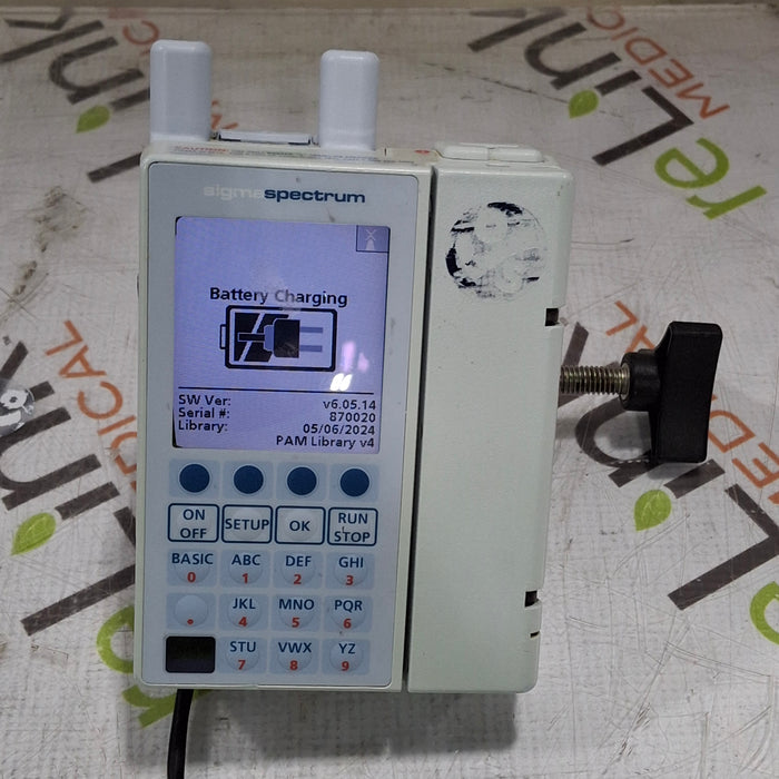 Baxter Baxter Sigma Spectrum 6.05.14 with A/B/G/N Battery Infusion Pump Infusion Pump reLink Medical