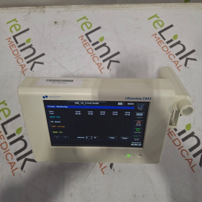 Spacelabs Healthcare Spacelabs Healthcare Ultraview DM3 Vital Signs Monitor Patient Monitors reLink Medical