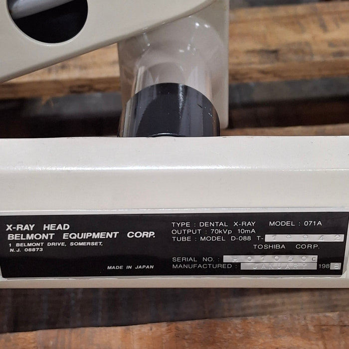 Belmont Dental 071A X-Ray Head