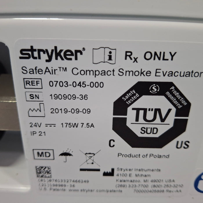Stryker SafeAir Compact Smoke Evacuator