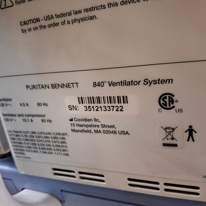Puritan Bennett Puritan Bennett 840 Ventilator Respiratory reLink Medical