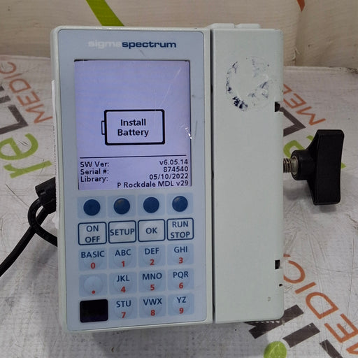 Baxter Baxter Sigma Spectrum 6.05.14 without Battery Infusion Pump Infusion Pump reLink Medical