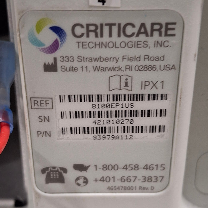 Criticare nGenuity 8100EP1US Patient Monitor