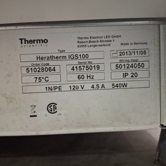 Thermo Scientific Heratherm IGS100 Incubator