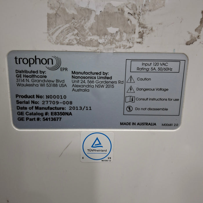 NanoSonics Trophon EPR High Level Disinfection