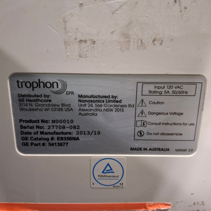 NanoSonics Trophon EPR High Level Disinfection