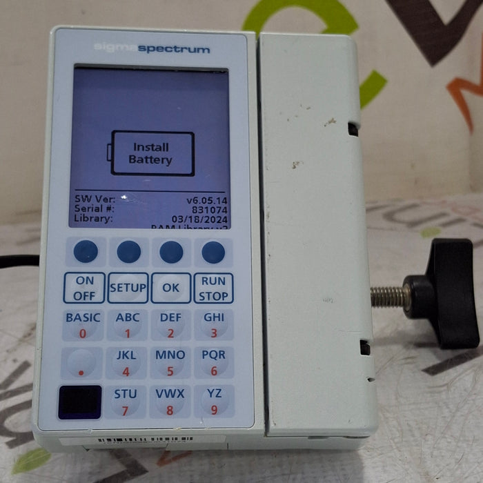 Baxter Sigma Spectrum 6.05.14 without Battery Infusion Pump