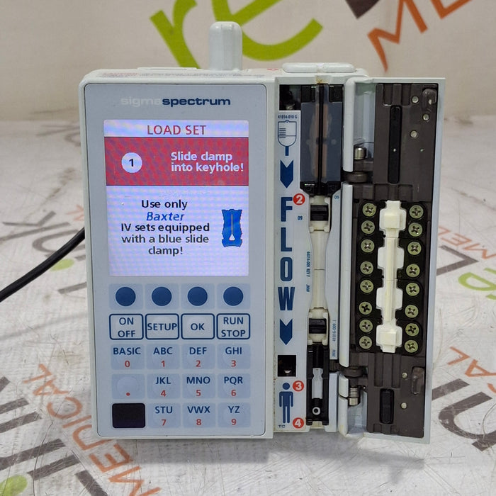 Baxter Baxter Sigma Spectrum 6.05.13 with B/G Battery Infusion Pump Infusion Pump reLink Medical