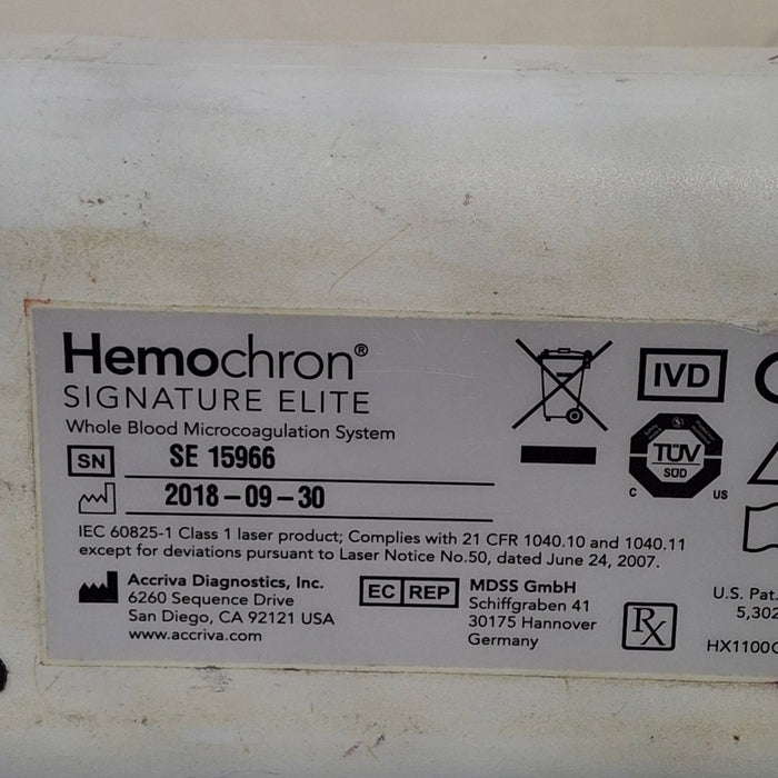 ITC Medical ITC Medical Hemochron Signature Elite rapid whole blood testing Research Lab reLink Medical