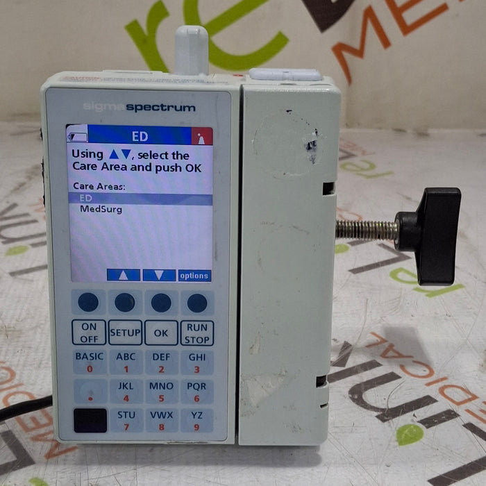 Baxter Baxter Sigma Spectrum 6.05.13 with B/G Battery Infusion Pump Infusion Pump reLink Medical