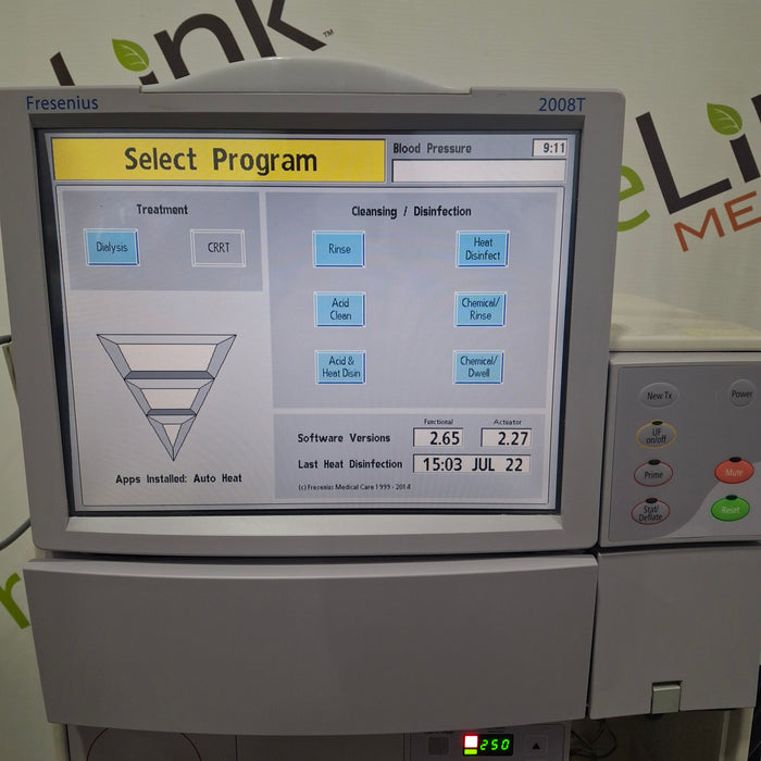 Fresenius 2008T Dialysis Machine Hemodialysis