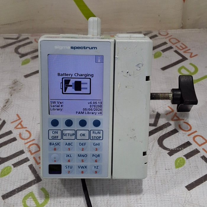 Baxter Sigma Spectrum 6.05.13 with B/G Battery Infusion Pump