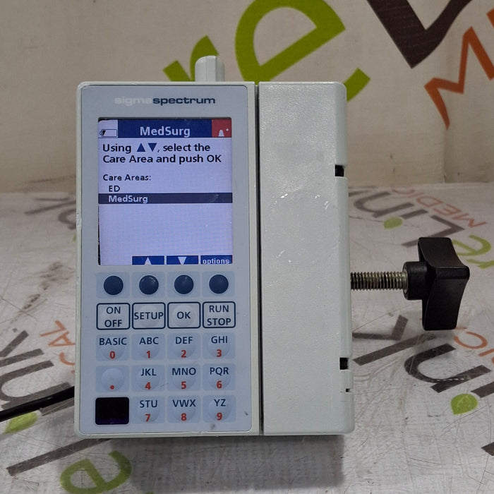 Baxter Sigma Spectrum 6.05.14 with B/G Battery Infusion Pump