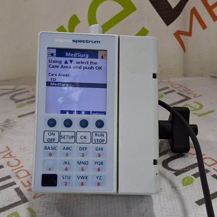 Baxter Sigma Spectrum 6.05.13 with B/G Battery Infusion Pump