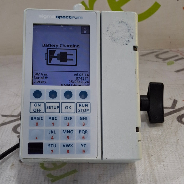 Baxter Sigma Spectrum 6.05.14 with B/G Battery Infusion Pump