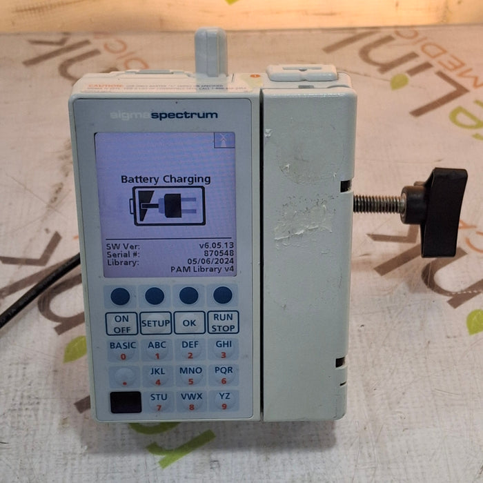 Baxter Sigma Spectrum 6.05.13 with B/G Battery Infusion Pump