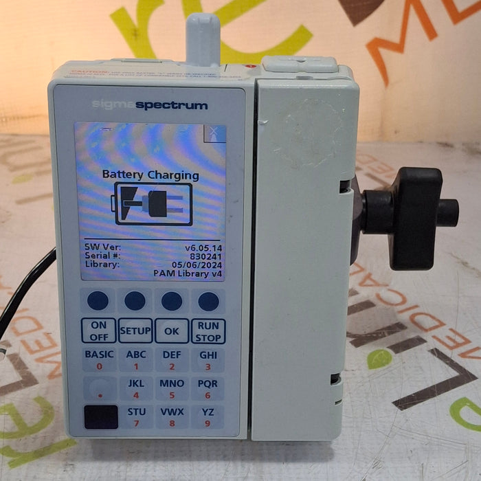 Baxter Sigma Spectrum 6.05.14 with B/G Battery Infusion Pump