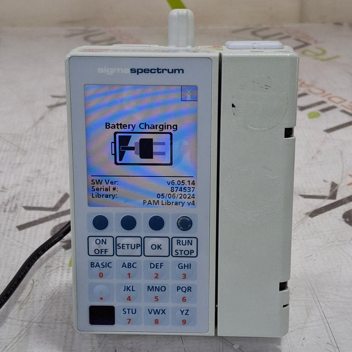 Baxter Sigma Spectrum 6.05.14 with B/G Battery Infusion Pump