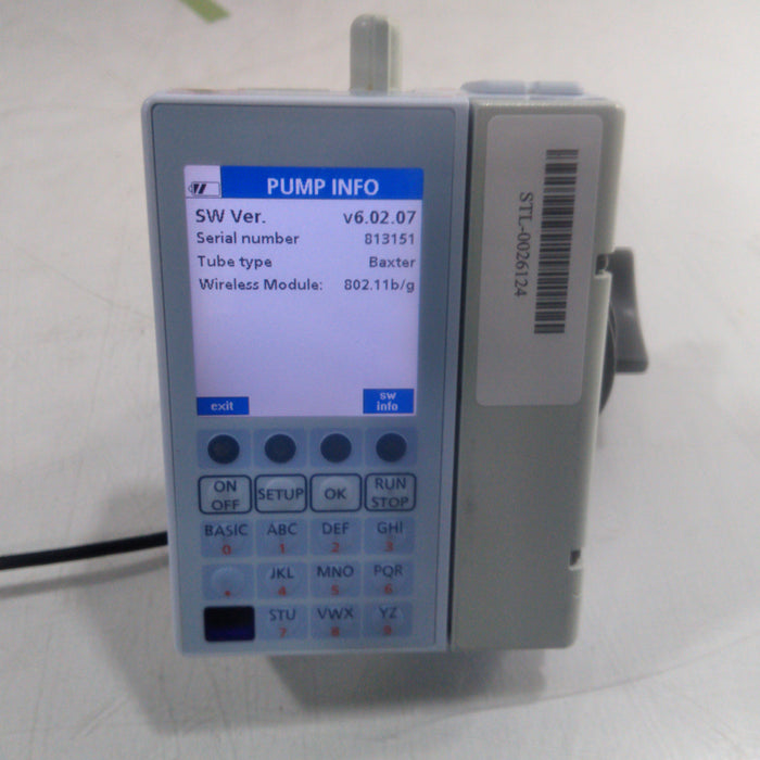 Baxter Sigma Spectrum 6.02.07 with B/G Battery Infusion Pump