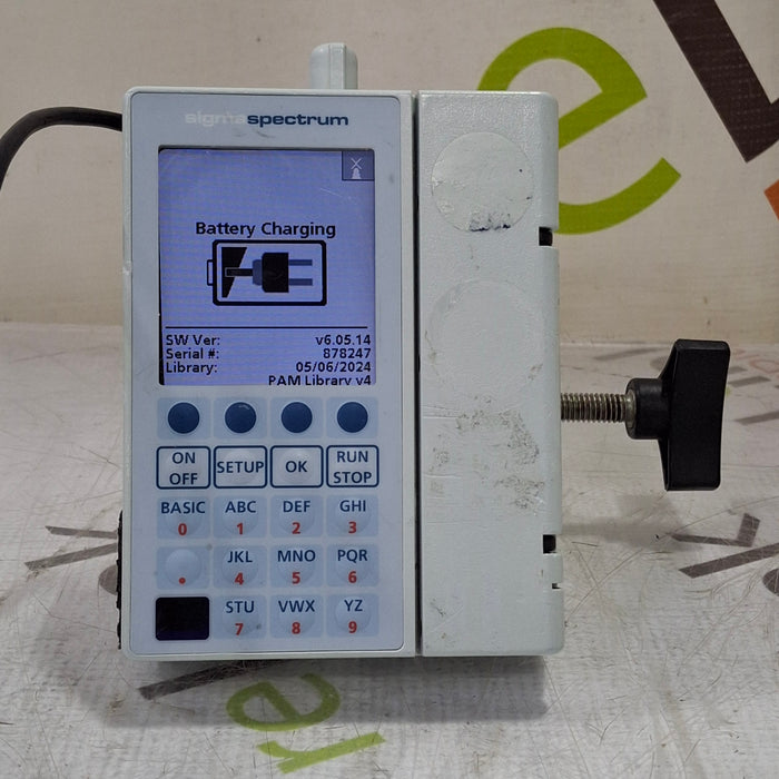 Baxter Sigma Spectrum 6.05.14 with B/G Battery Infusion Pump