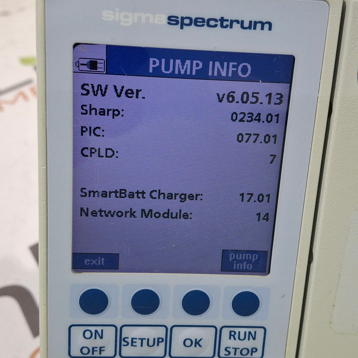 Baxter Sigma Spectrum 6.05.13 with B/G Battery Infusion Pump