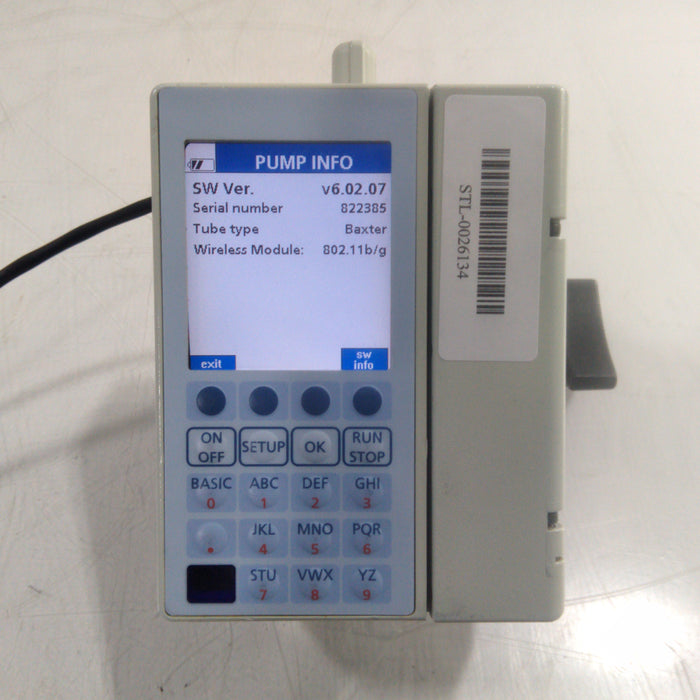 Baxter Sigma Spectrum 6.02.07 with B/G Battery Infusion Pump