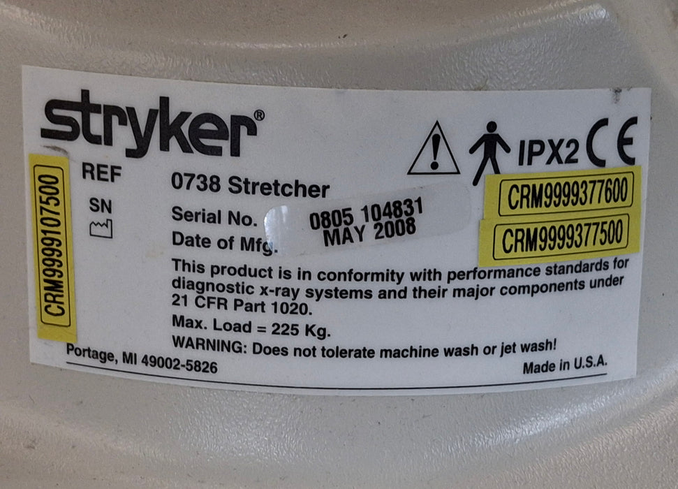 Stryker 0738 Stretcher
