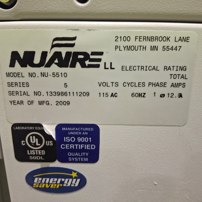 Nuaire AutoFlow NU-5510 IR Direct Heat CO2 Incubator