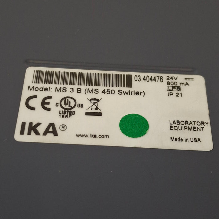 IKA Works, Inc. MS3 B MS 450 Swirler Shaker