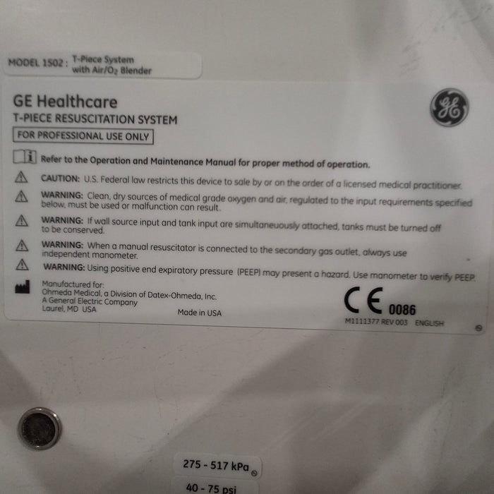 GE Healthcare Panda IRES Infant Warmer