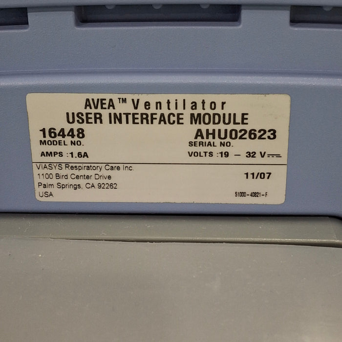 CareFusion CareFusion Avea Ventilator Respiratory reLink Medical