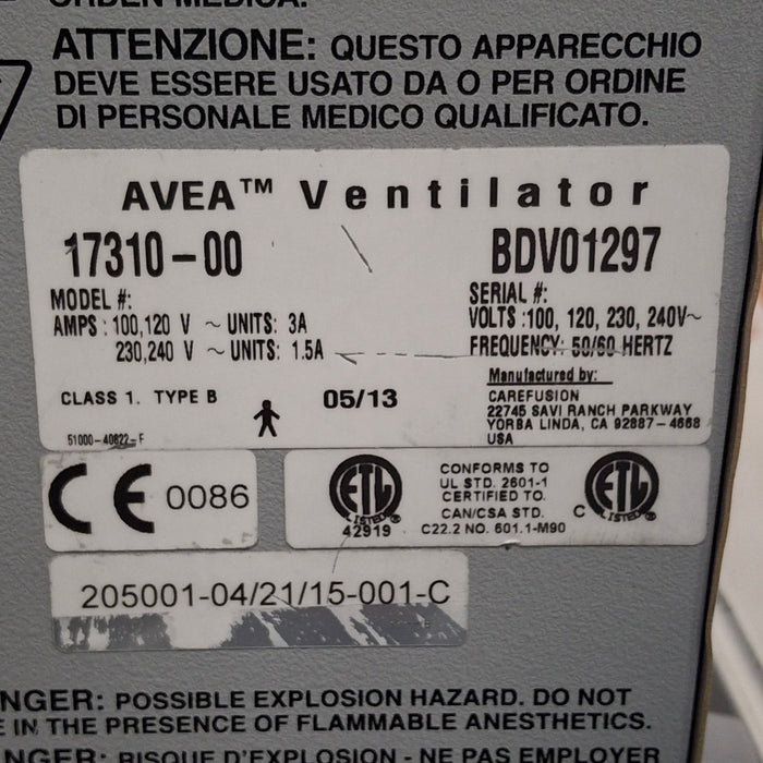 CareFusion Avea Ventilator