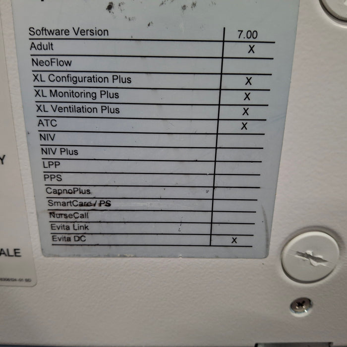 Draeger Medical Evita XL Ventilator