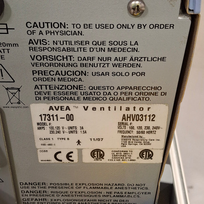 CareFusion Avea Ventilator
