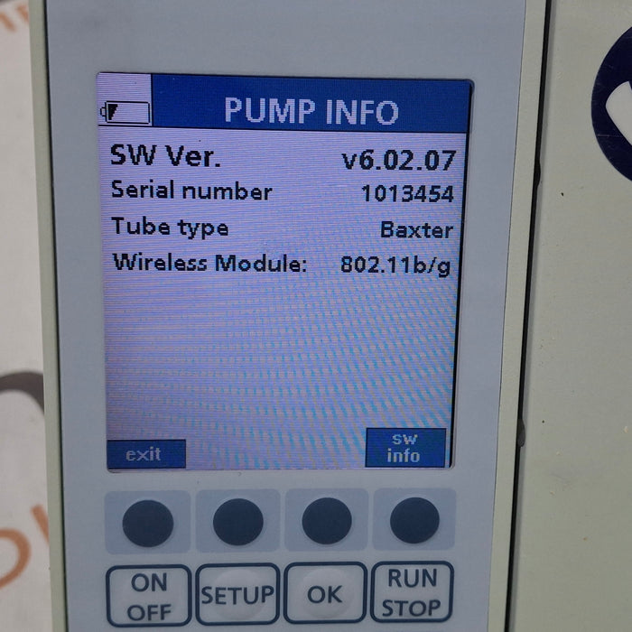 Baxter Sigma Spectrum 6.02.07 with B/G Battery Infusion Pump