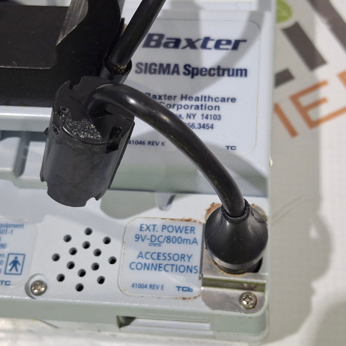 Baxter Sigma Spectrum 6.05.13 with A/B/G/N Battery Infusion Pump