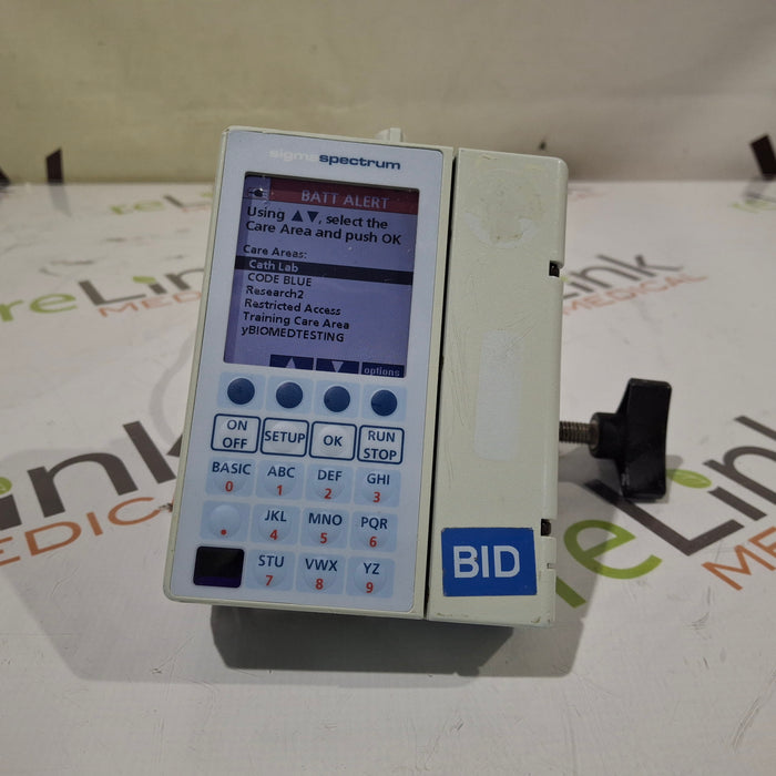 Baxter Sigma Spectrum 6.05.13 with B/G Battery Infusion Pump