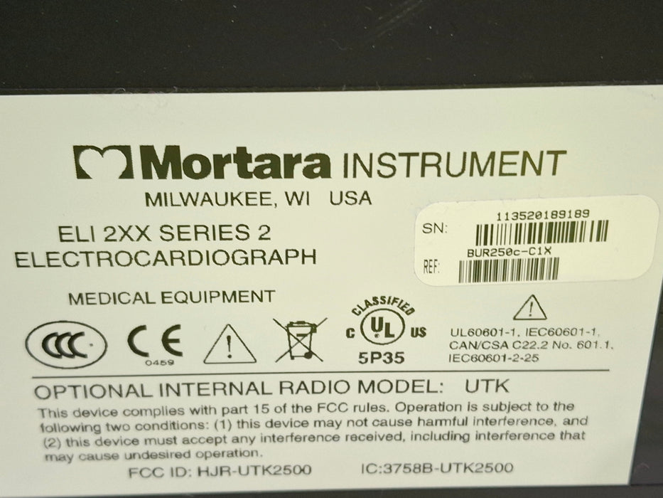 Mortara Mortara Eli 250c ECG Cardiology reLink Medical
