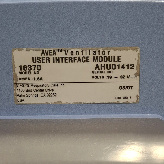 CareFusion CareFusion Avea Ventilator Respiratory reLink Medical