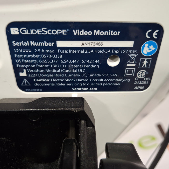 Verathon Medical, Inc Glidescope Video Laryngoscope