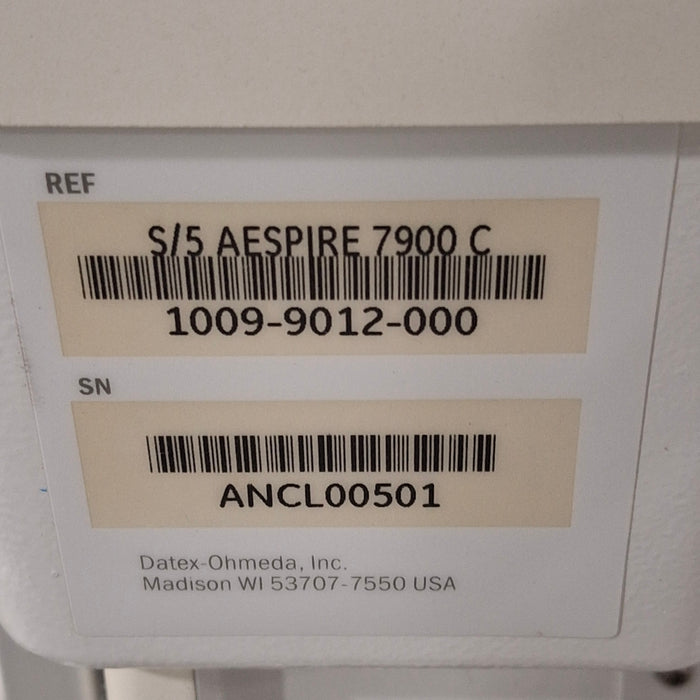 GE Healthcare Aespire S/5 7900 Anesthesia Unit